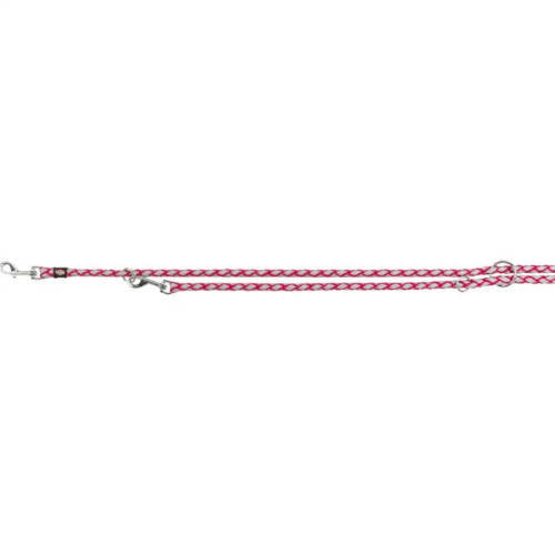 Trixie Cavo Reflect Adjustable Leash - fényvisszaverő,fonott póráz - fukszia - (S-M) Ø12mm/2m