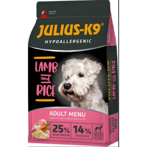 Julius K9 Hypoallergenic száraztáp TÖBB ÍZBEN - Felnőtt kutyák részére (3kg)