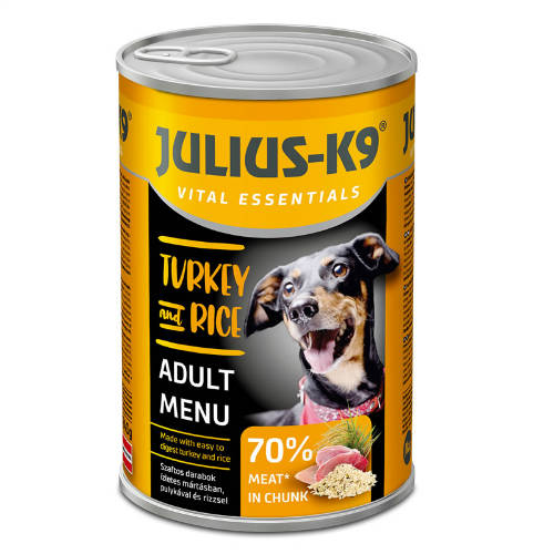 JULIUS K9 konzerv (1240g) TÖBB ÍZBEN