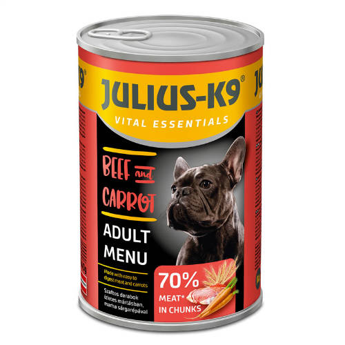 JULIUS K9 konzerv (1240g) TÖBB ÍZBEN