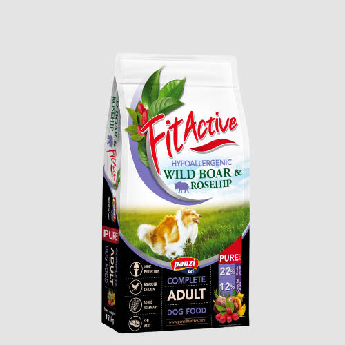 FitActive PURE Hypoallergenic száraztáp TÖBB ÍZBEN - felnőtt kutyák részére (12kg)