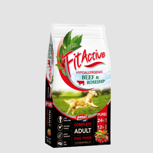 FitActive PURE Hypoallergenic száraztáp TÖBB ÍZBEN - felnőtt kutyák részére (12kg)