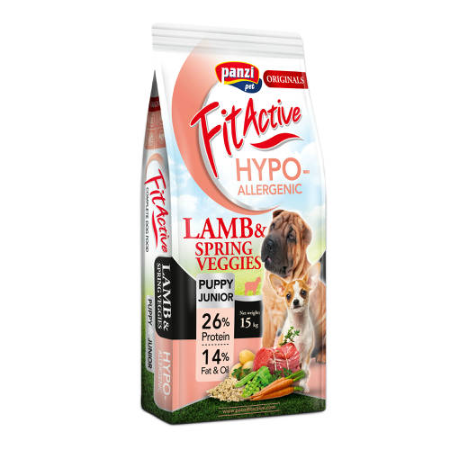 FitActive ORIGINALS PUPPY&JUNIOR HYPOALLERGENIC Lamb&Spring Veggies (15kg) - TÖBB KOROSZTÁLYNAK