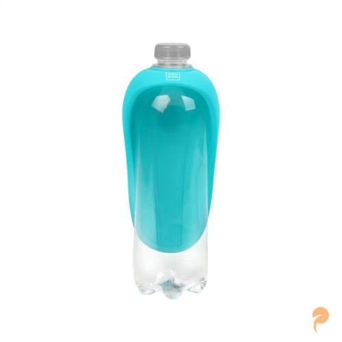 WAUDOG Silicone Bottle cup pet drinker - itató tál PET palackra (kék) kutyák részére (16,5x9cm)