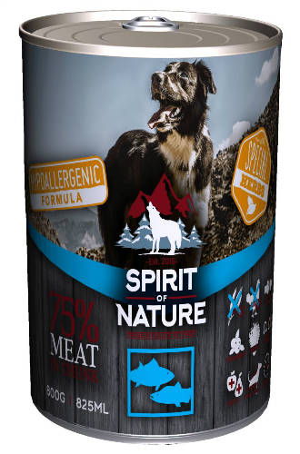 Spirit of Nature Hypoallergenic DOG konzerv 800g TÖBB ÍZBEN