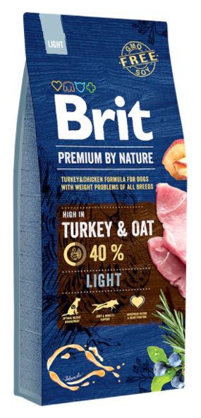 Brit Premium Light Pulykás száraztáp 15kg