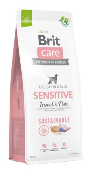 Brit CARE DIG&SKIN Probiotikumos Rovarfehérjés-Halas száraztáp