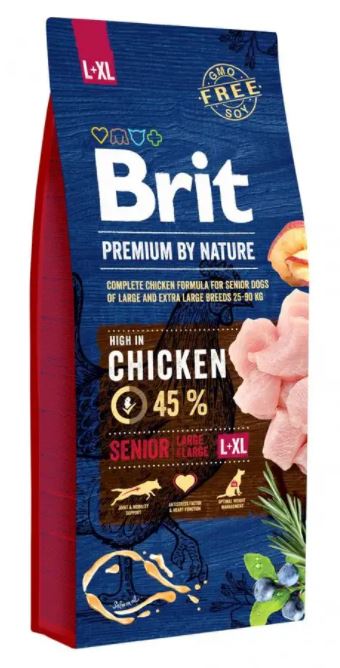 Brit Premium Senior L-XL száraztáp 15kg