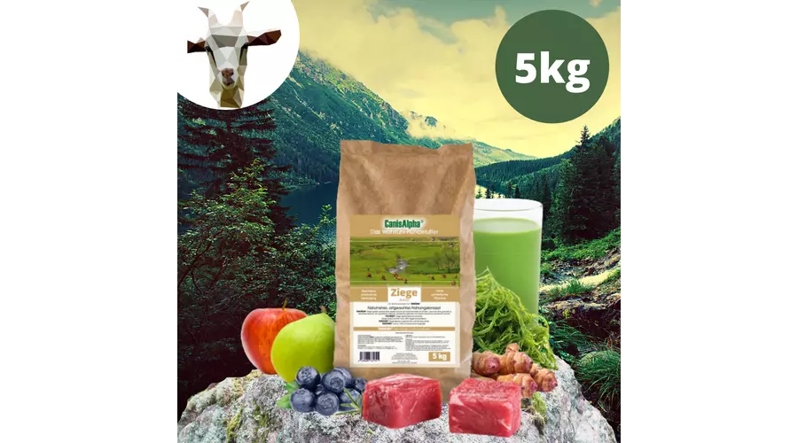 CanisAlpha Wolfskonzept hidegen sajtolt monoprotein száraztáp kutyáknak 5 kg - KECSKE