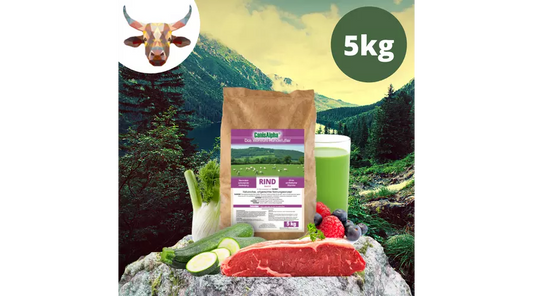 CanisAlpha Wolfskonzept hidegen sajtolt monoprotein száraztáp kutyáknak 5 kg - MARHA